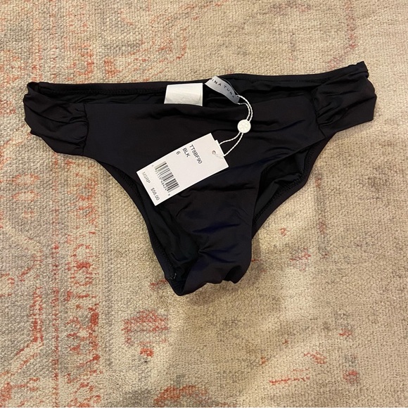NWT Trina Turk Black Shirred Side Bikini Bottoms, 6 - Picture 6 of 7